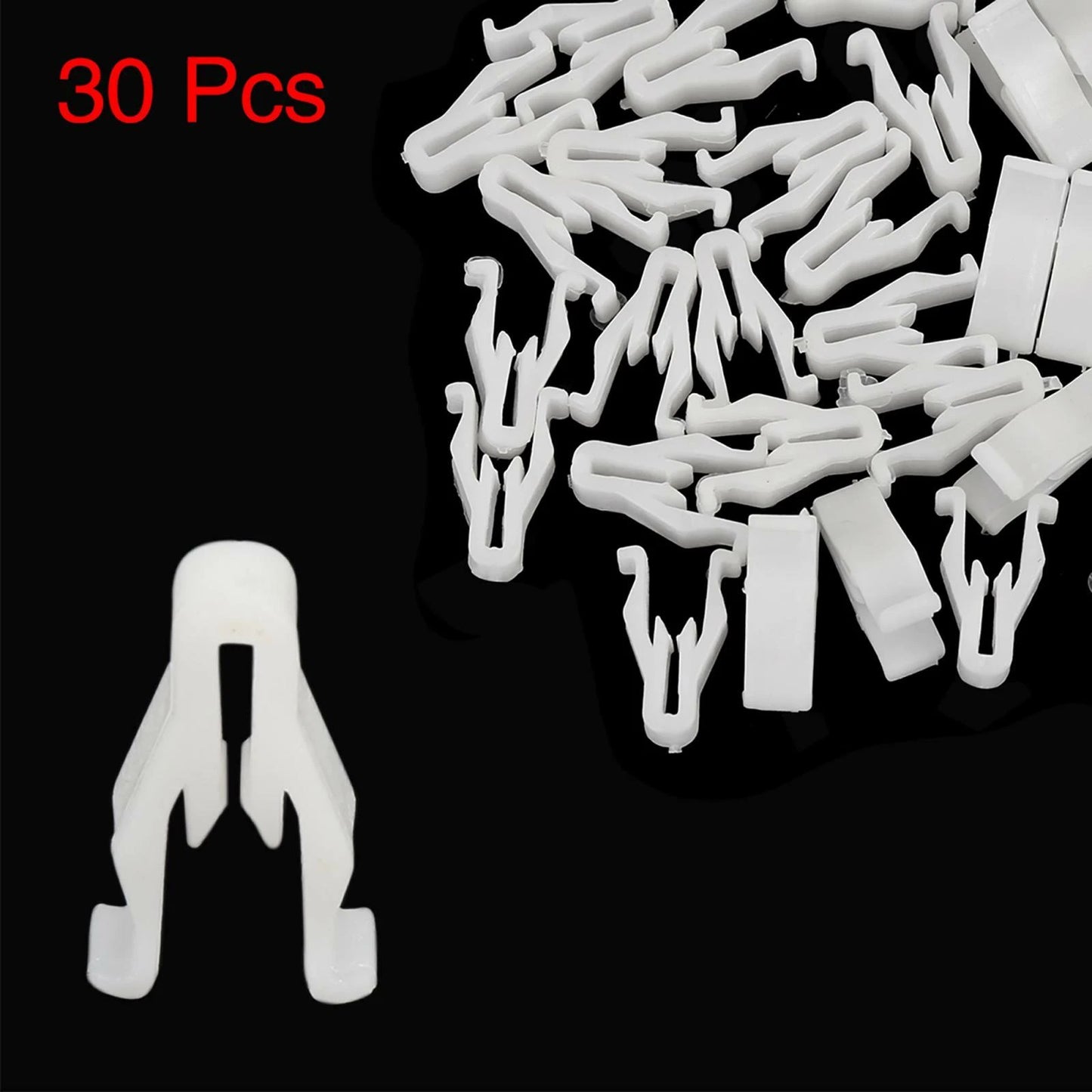 30pcs White Nylon Switch Bezel Clips for Toyota Lexus