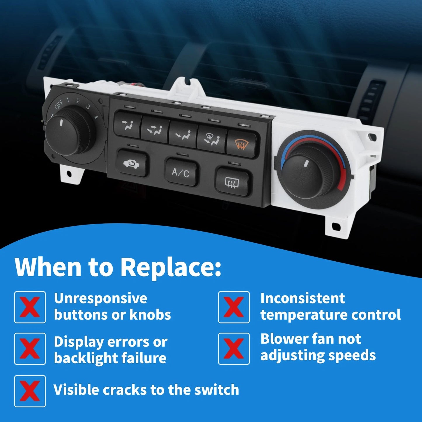 A/C Heater Climate Control Module for Honda Odyssey (1998-2004)
