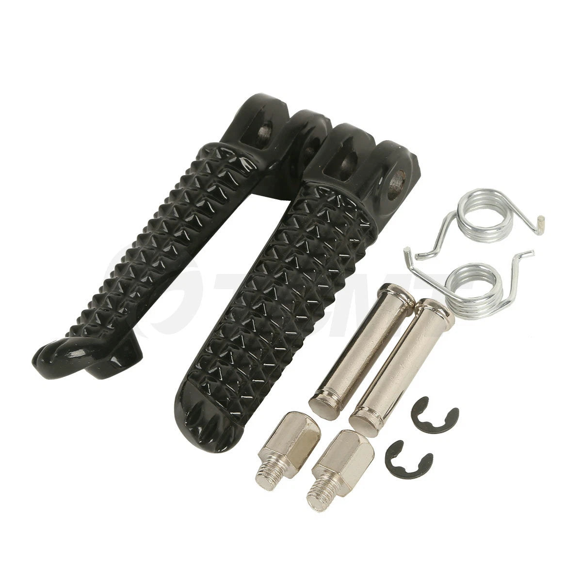Black Left & Right Front Footrest Pegs for Yamaha YZF R1 (1998-2025)