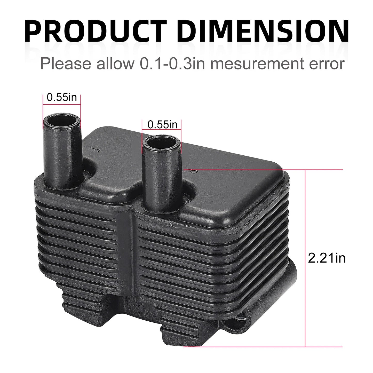 Single Fire Ignition Coil 0.5 OHM for Sportster 883/XL883/1200/XL1200 2004-2006