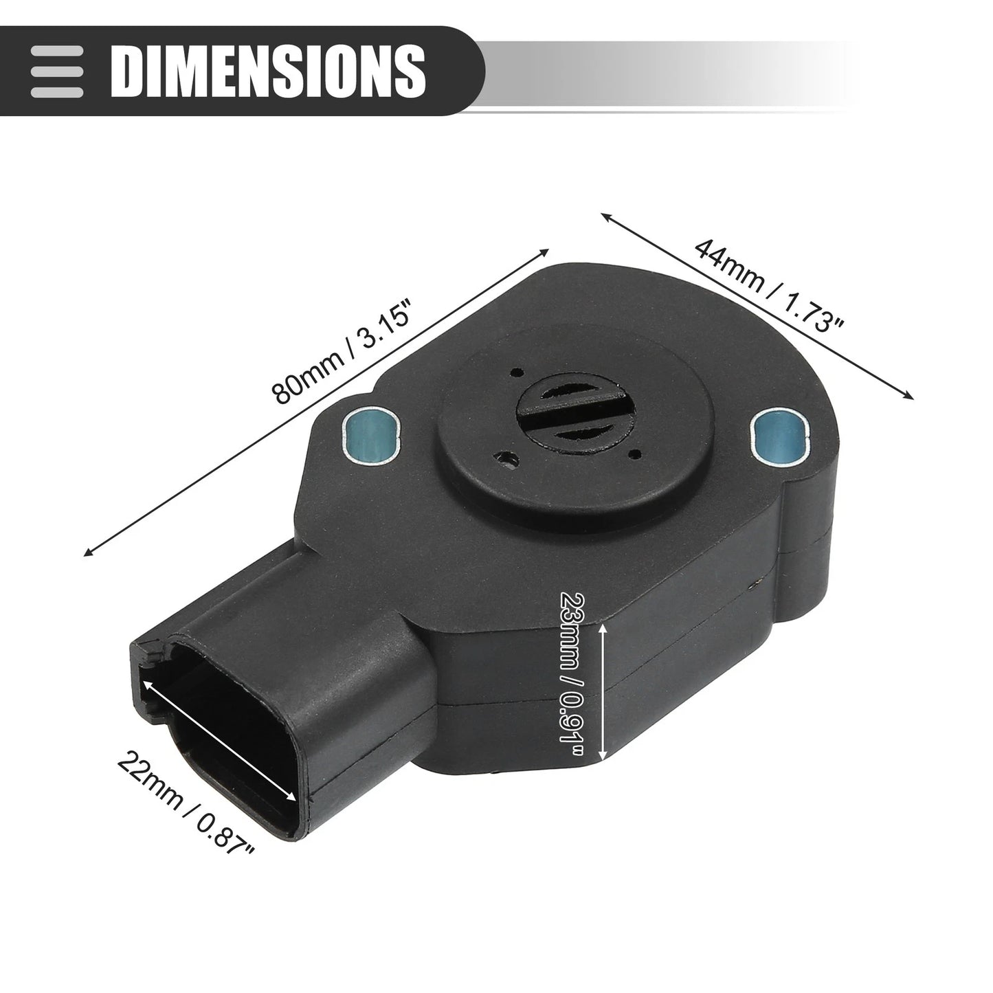 Throttle Position Sensor for Dodge Ram 2500 3500 Black