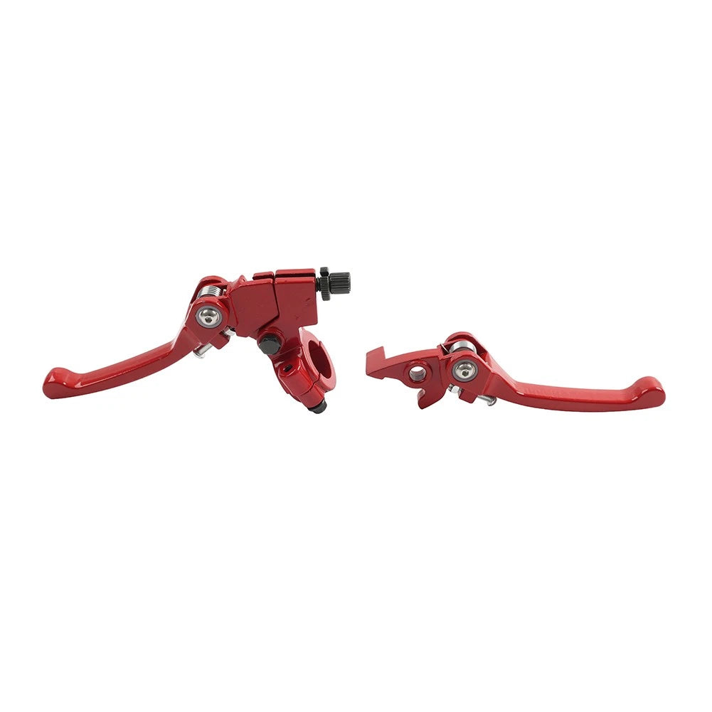 Red Brake Clutch Levers for Dirt Bike 50cc 125cc 22mm 7/8" Handlebar