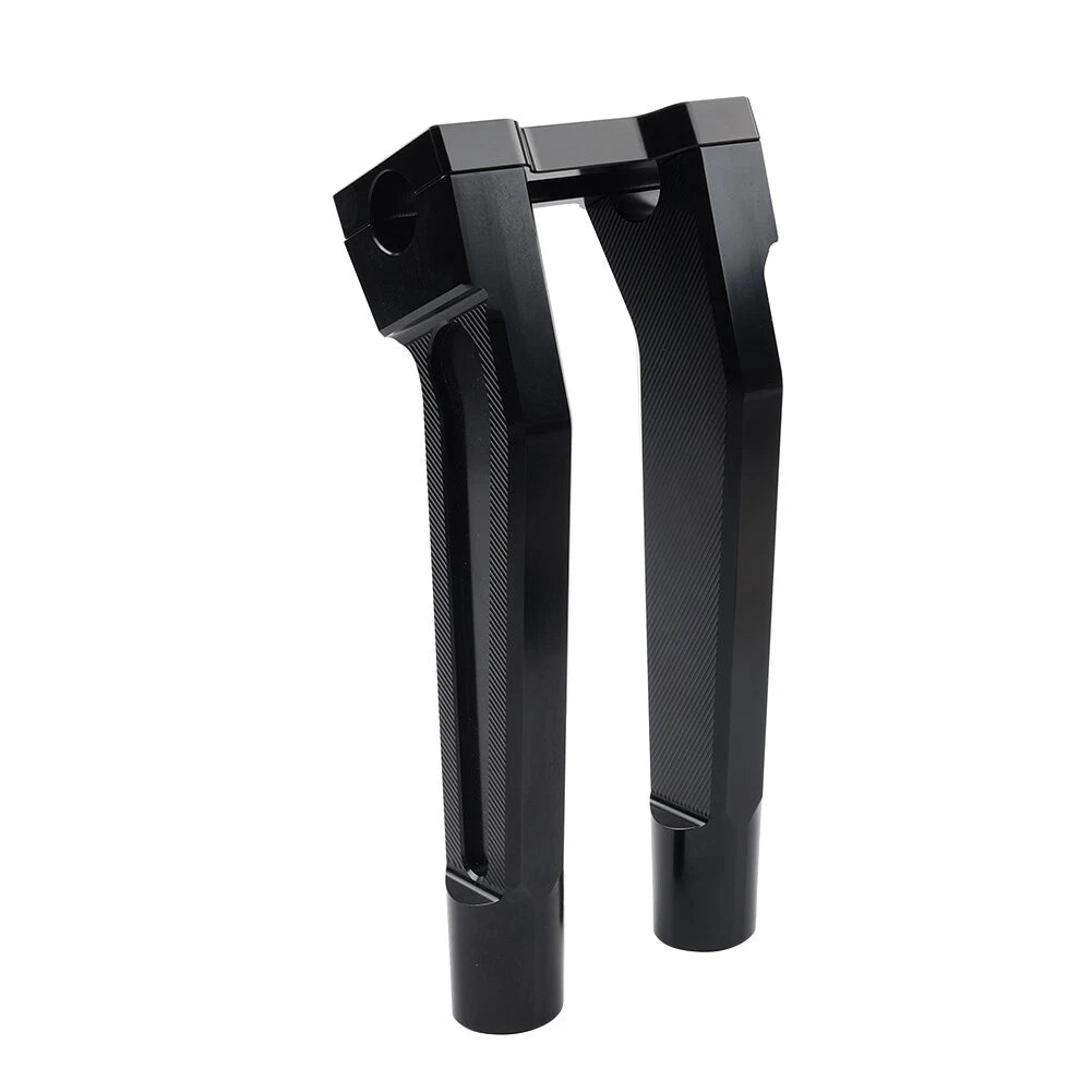 10" Pullback Handlebar Risers Clamp Black for Harley 1" Handlebar (2000-2023)