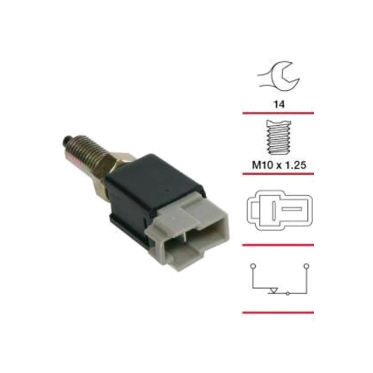Brake Stop Light Switch 4cyl 1.0L for Suzuki Alto SH410 (1996 - 1999)