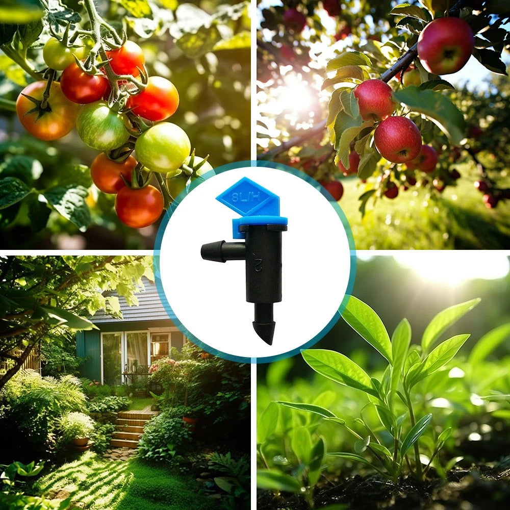 100PCS Drip Flag Emitters for Garden Drip Irrigation 8L/H