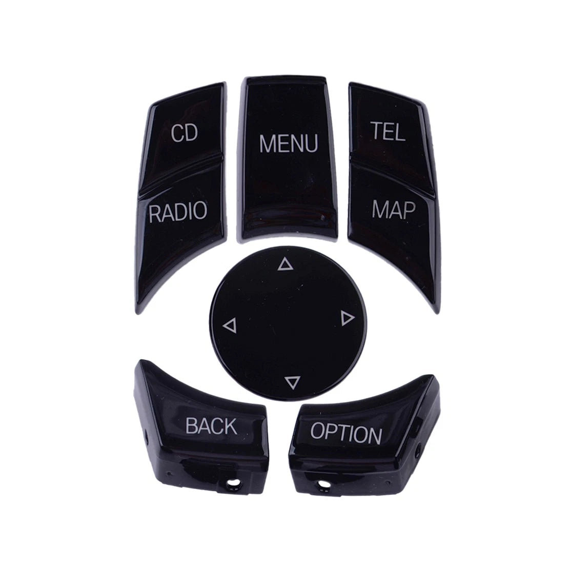 6pcs Multimedia Switch Knob Repair Kit for BMW F10 F06 F12 F02 F04 F25 (2010-2017)