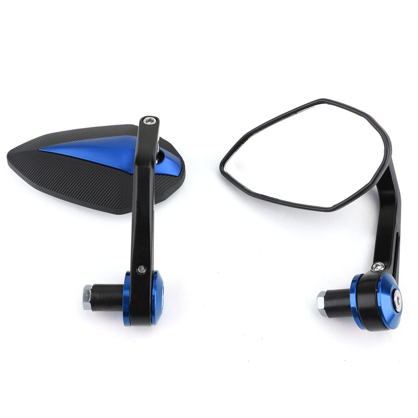 7/8" Blue Aluminium Rear View Bar End Mirror for Ducati Honda