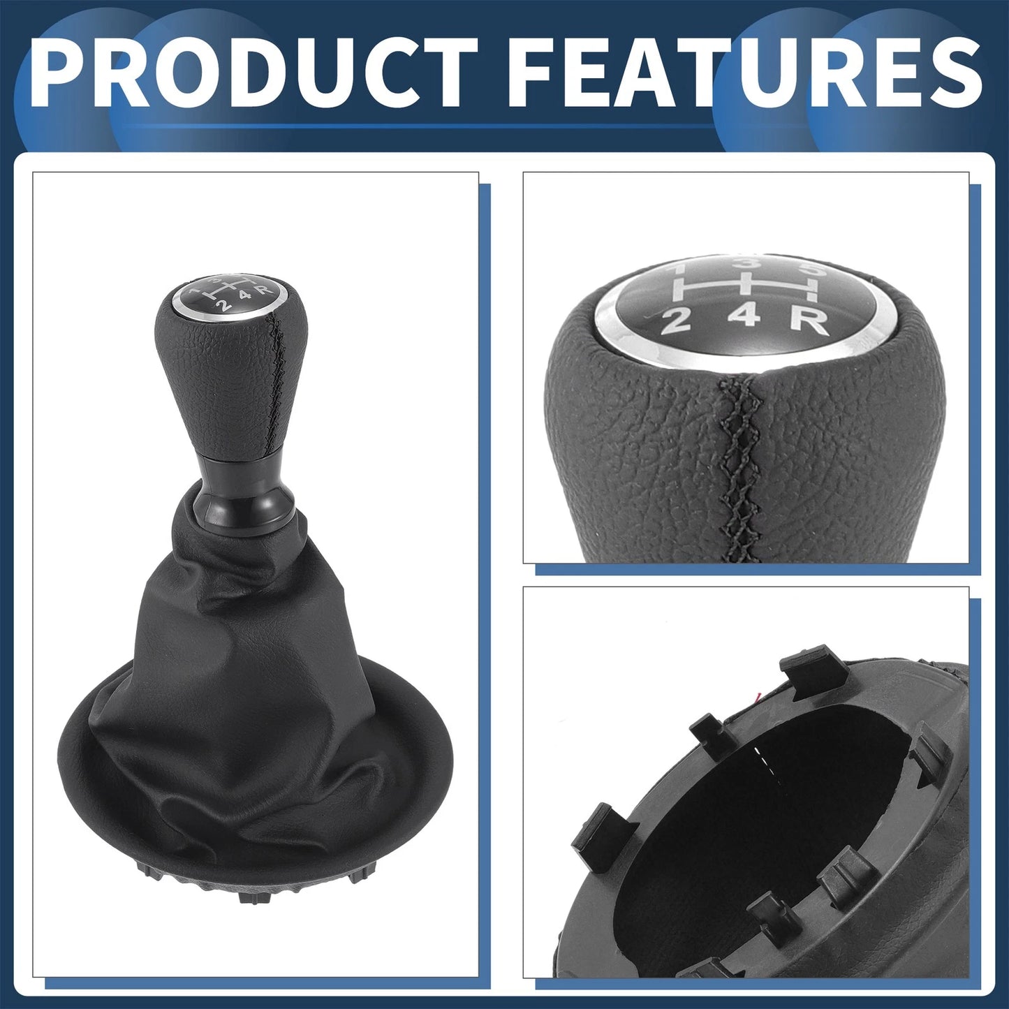 5 Speed Gear Shifter Knob & Cover for Peugeot Partner (2008-2022)