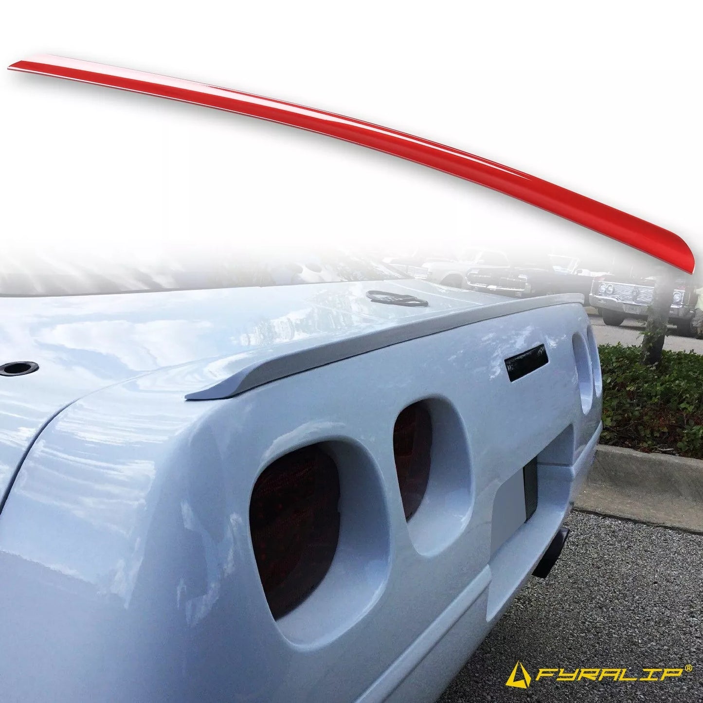 Red Boot Lip Spoiler for Chevrolet Corvette C4 (1984-1996)