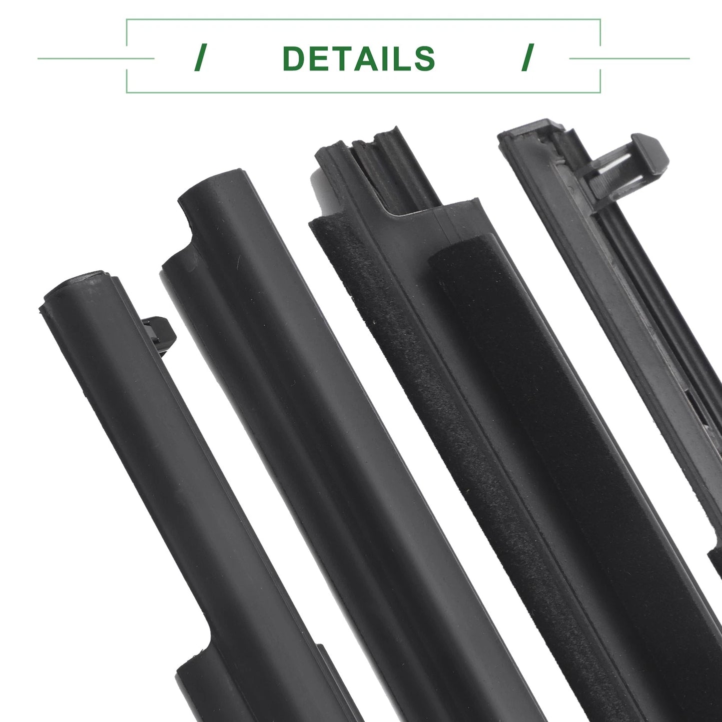 Front Left & Right Weatherstrip Window Seals for Toyota