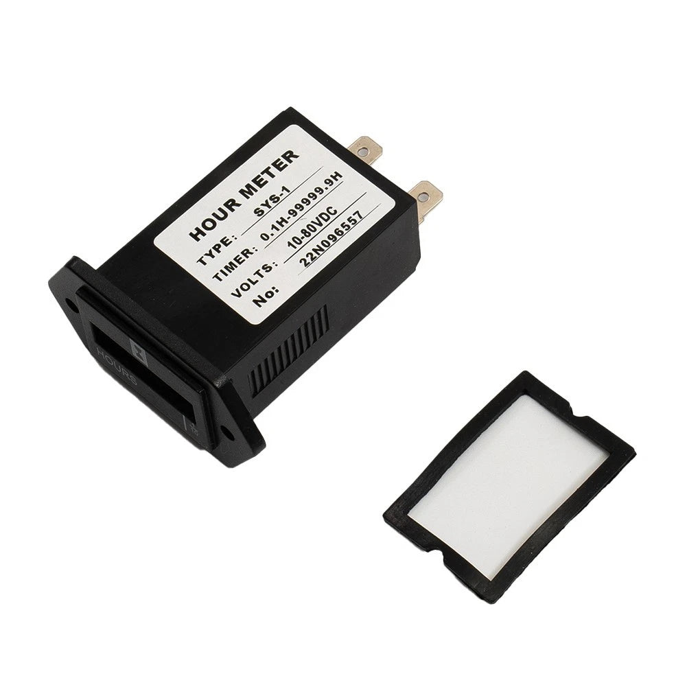 Gauge Hour Meter Black Mechanical Accessories for Engine Replacement