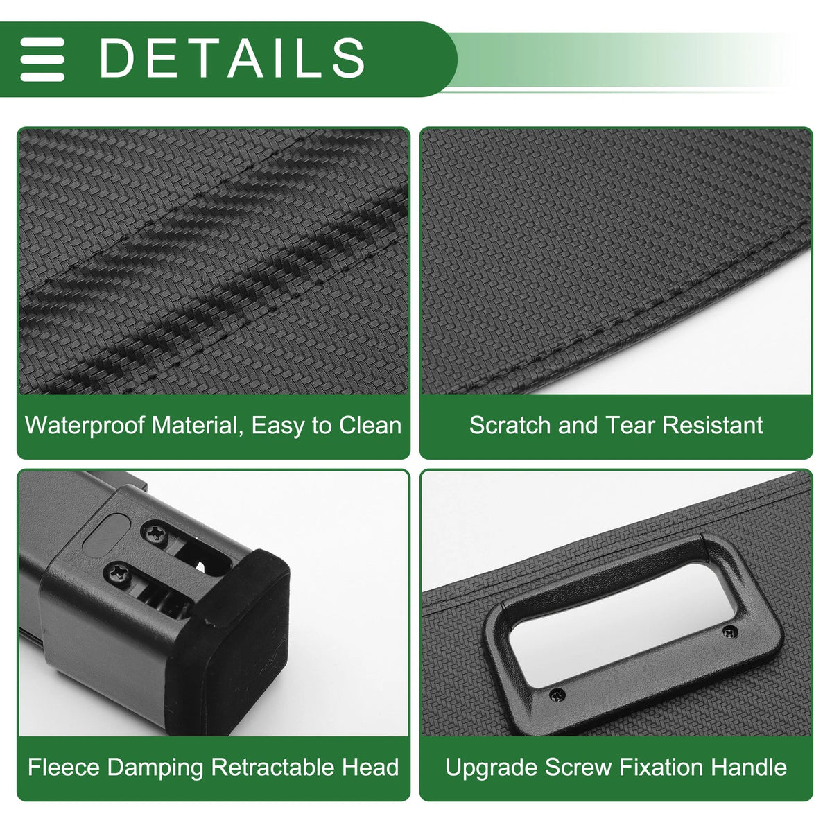 Cargo Cover for Toyota Prius Base (2004-2009) Black Carbon Fiber