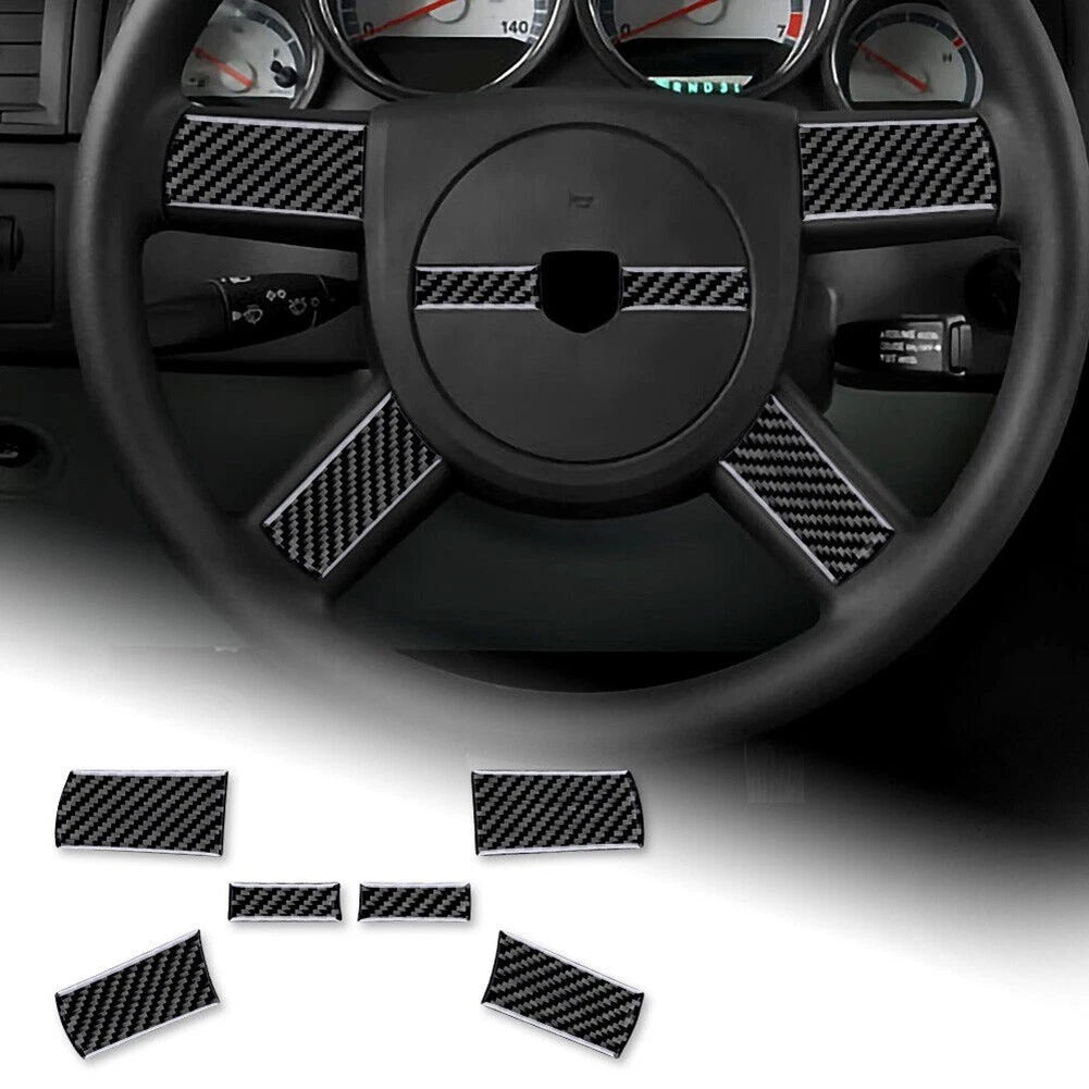 Carbon Fiber Steering Wheel Cover Sticker