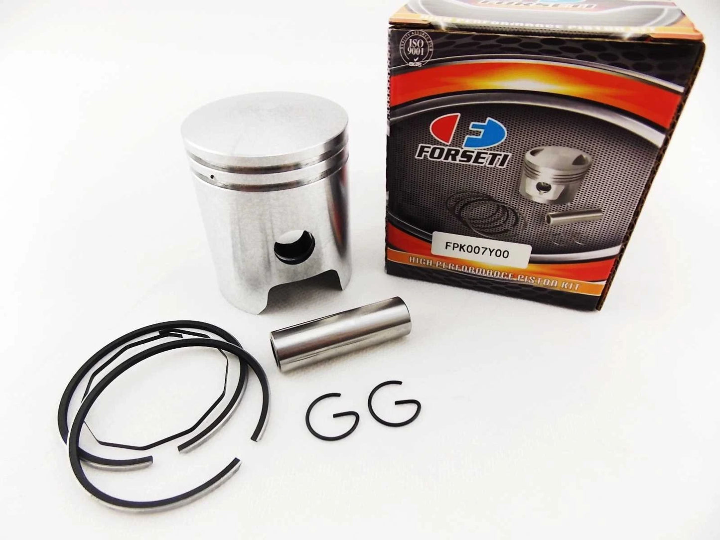 0.5mm O/S Forseti Piston Kit with 47.5mm Rings & Pin Clips for Yamaha BW80 (85-90)
