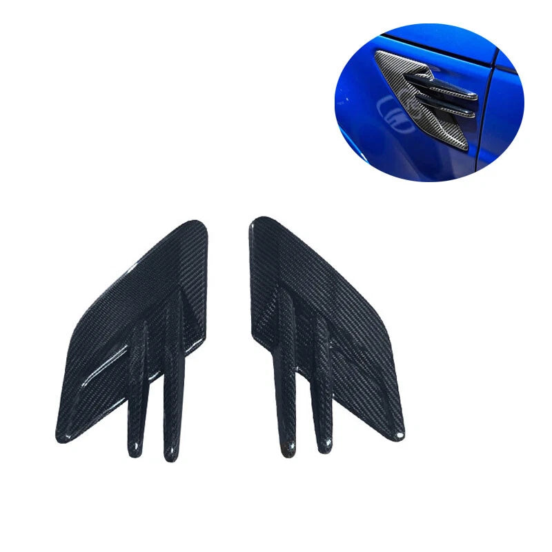 REAL Carbon Fiber Side Fender Flares Air Vent Trim For Range Rover Sport 2018-23