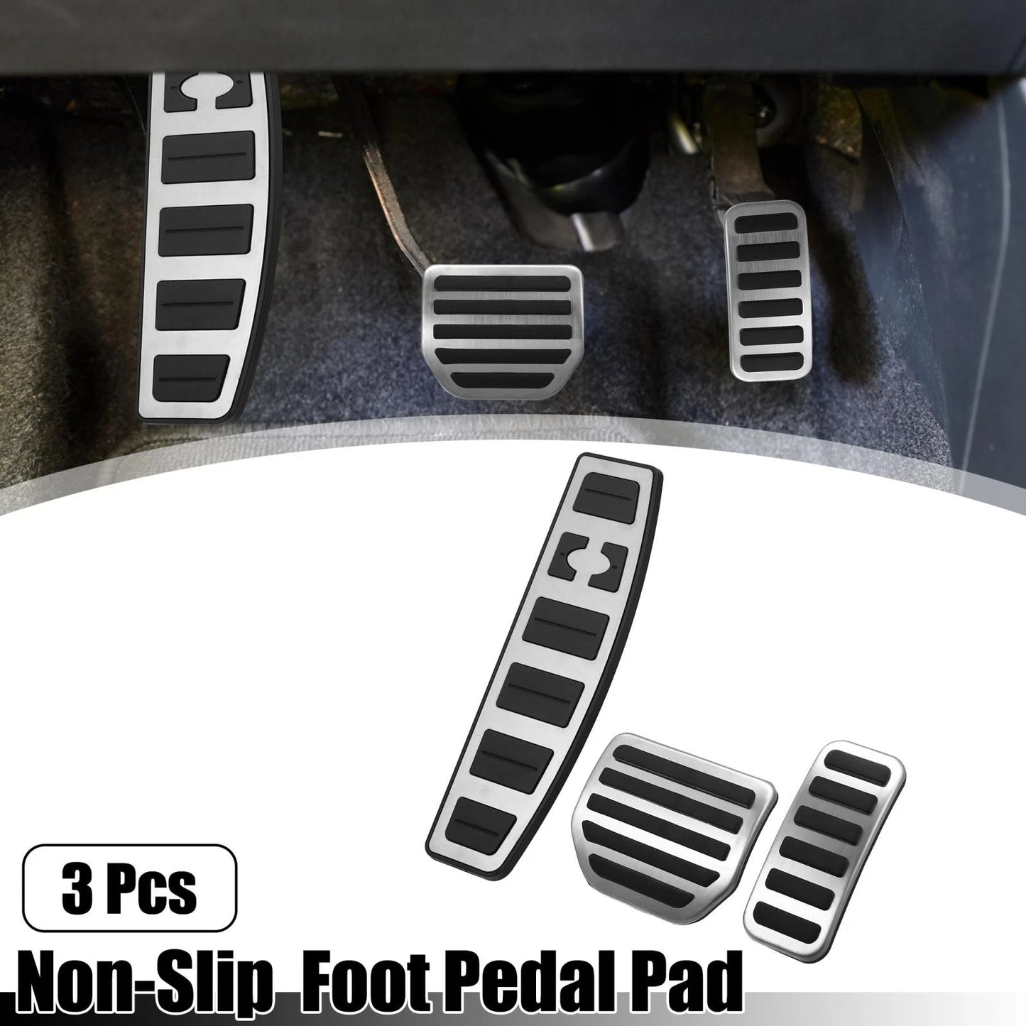 3pcs Foot Pedal Brake Gas Pad for Land Rover LR4 (2010-2016)