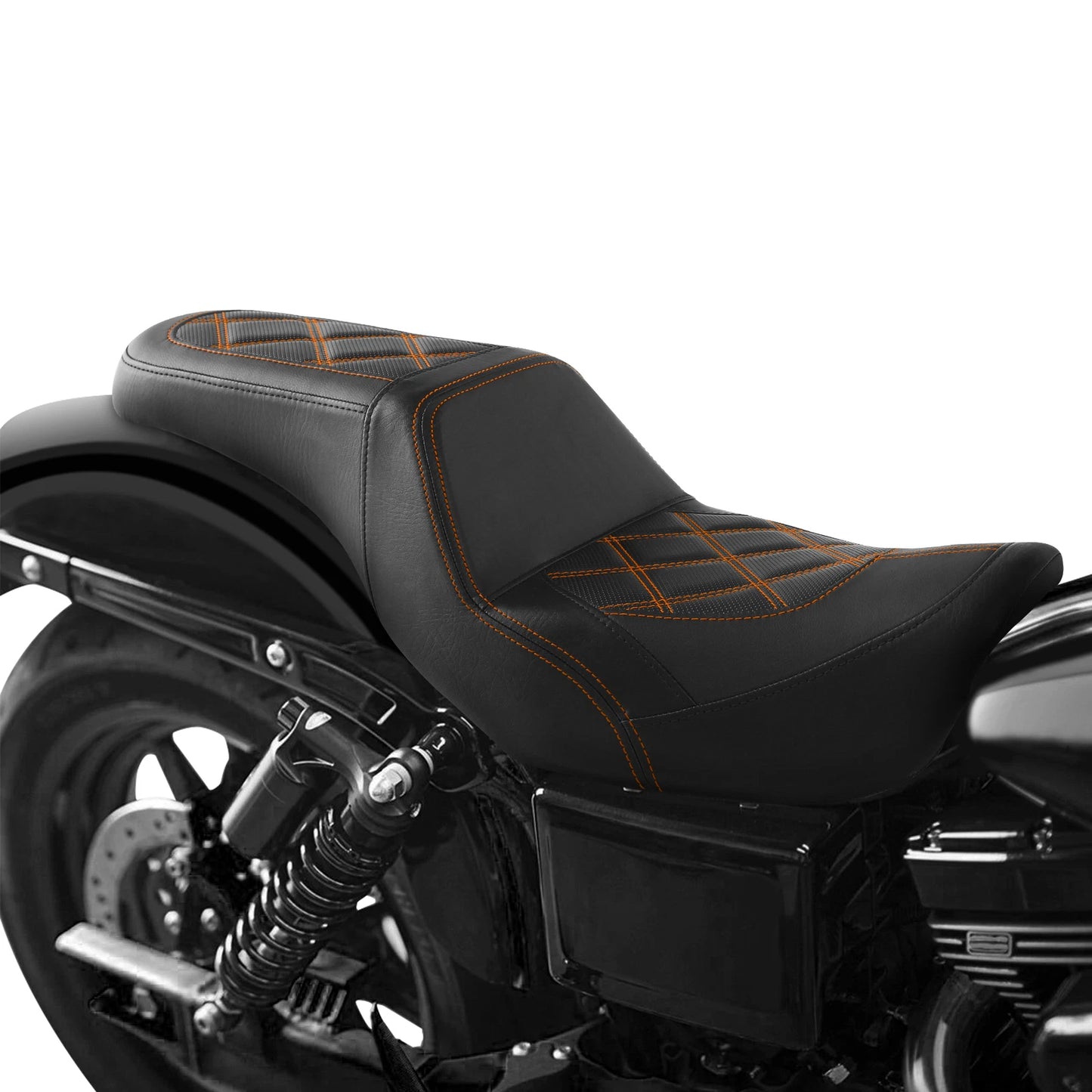 Rider Driver Passenger Gel Seat for Harley Street Fat Bob Low Rider (2006-2017)