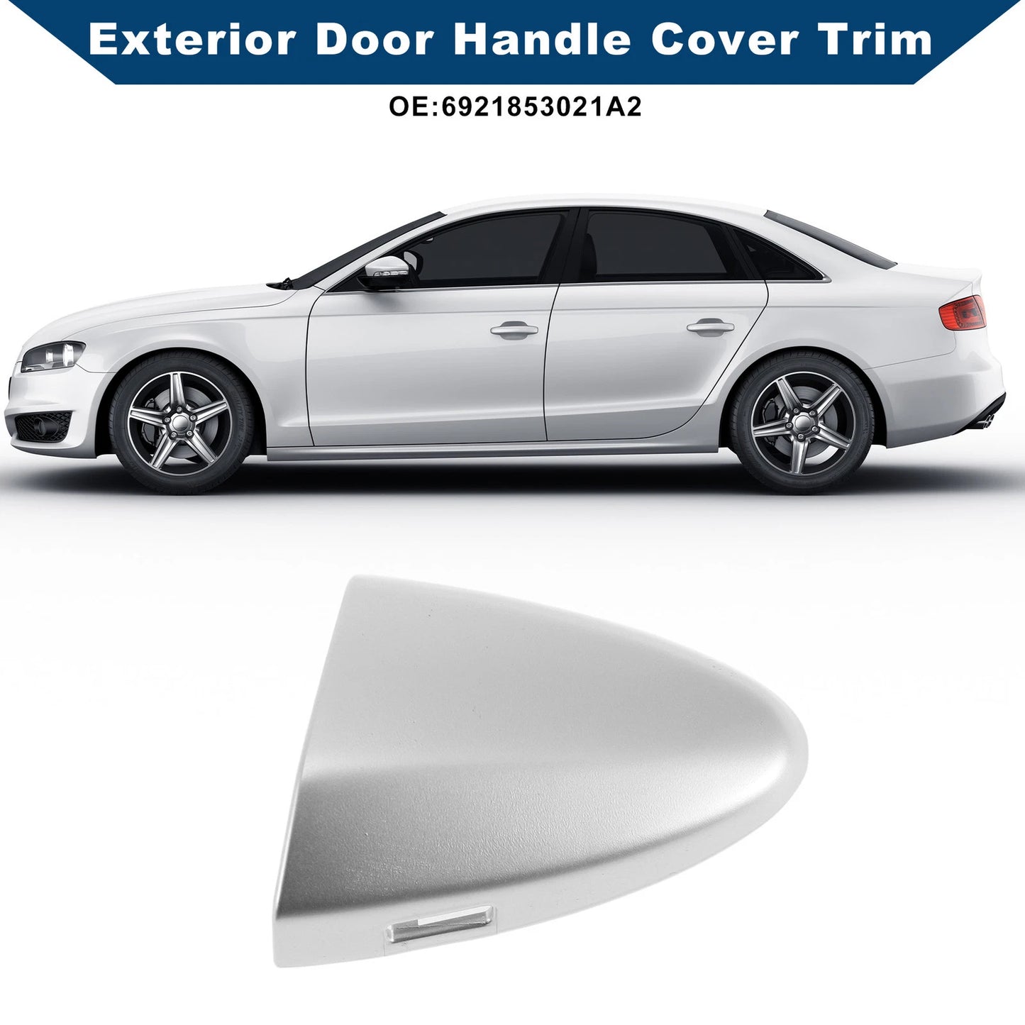 Exterior Door Handle Cover Trim for Lexus IS250 (2006-2013) Silver ABS