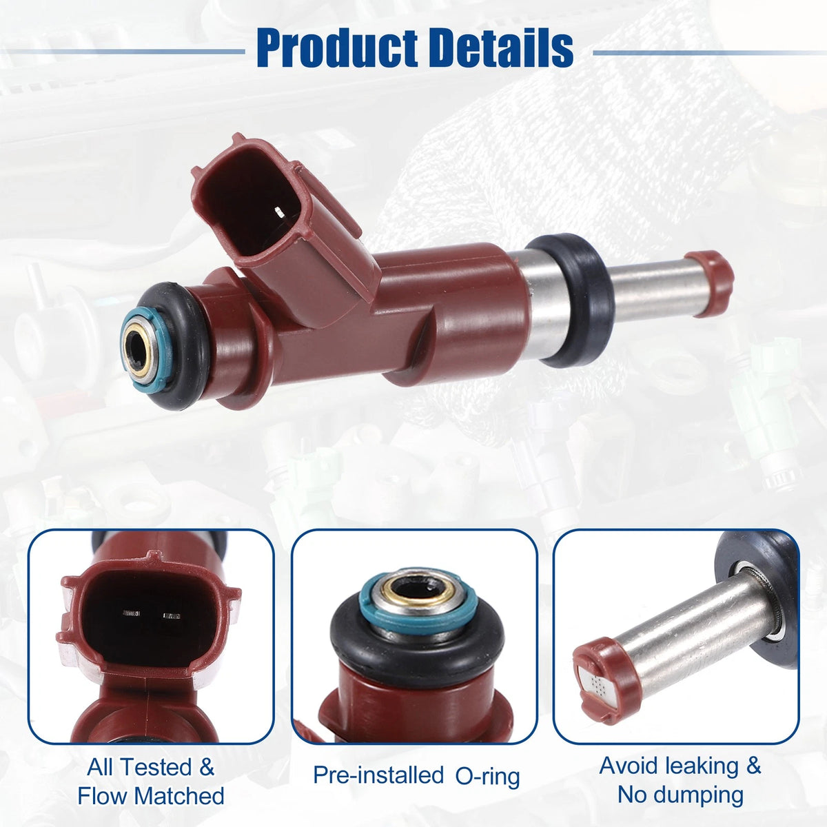 6pcs Fuel Injector Nozzle for Toyota Avalon 3.5L (2005–2012)