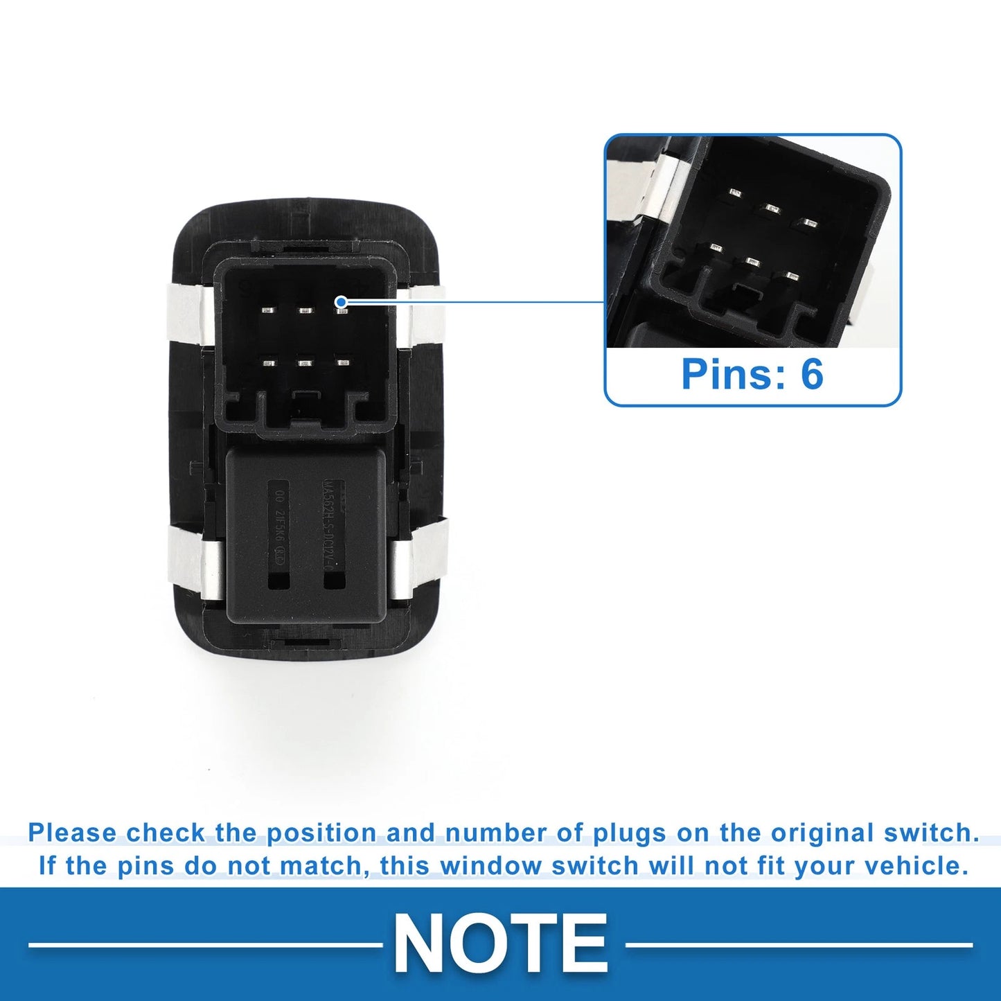 Rear Power Window Switch for Jeep Grand Cherokee (2002-2016)