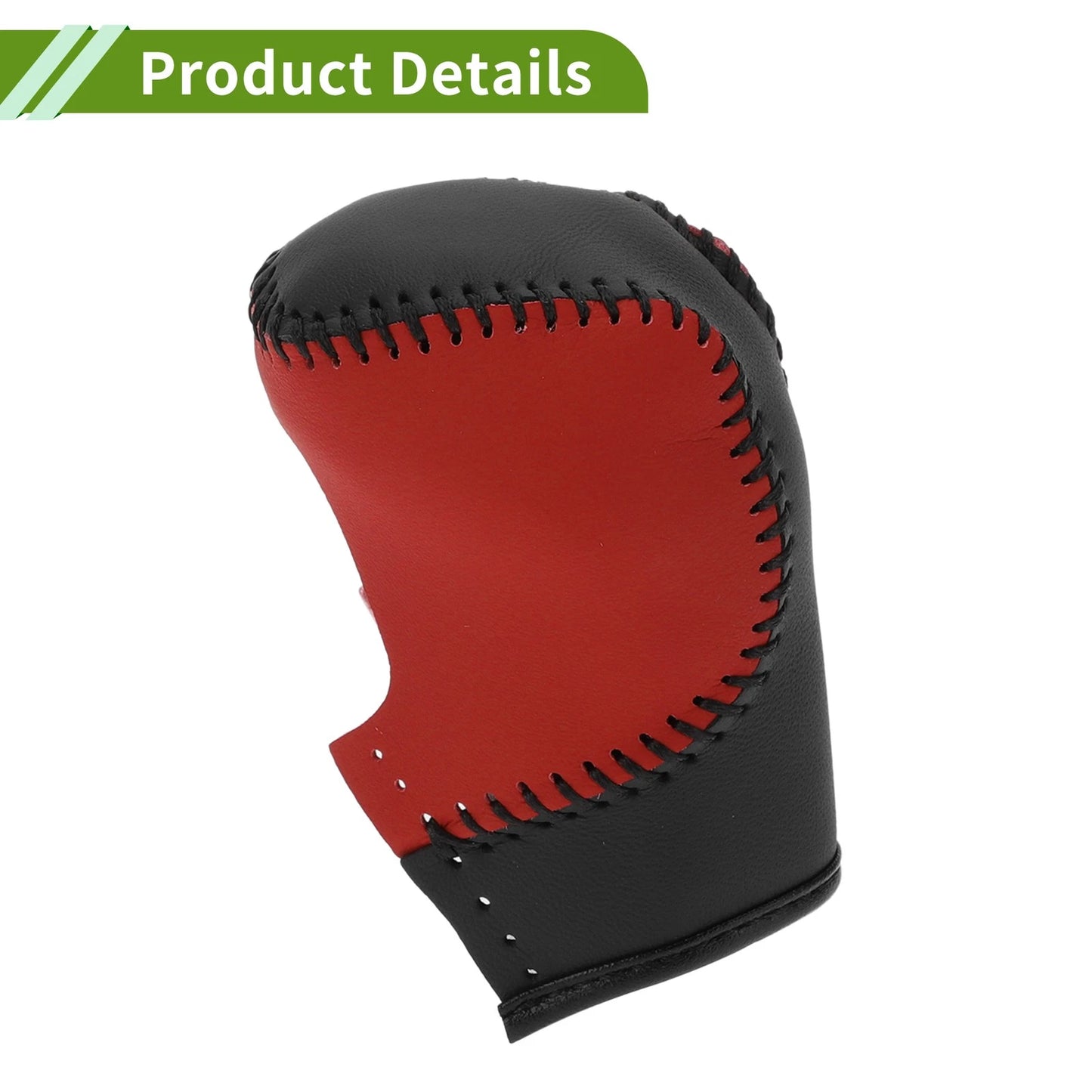 Gear Shift Knob Cover for Honda Civic 2022-2024 (1 Pc, Black Faux Leather)