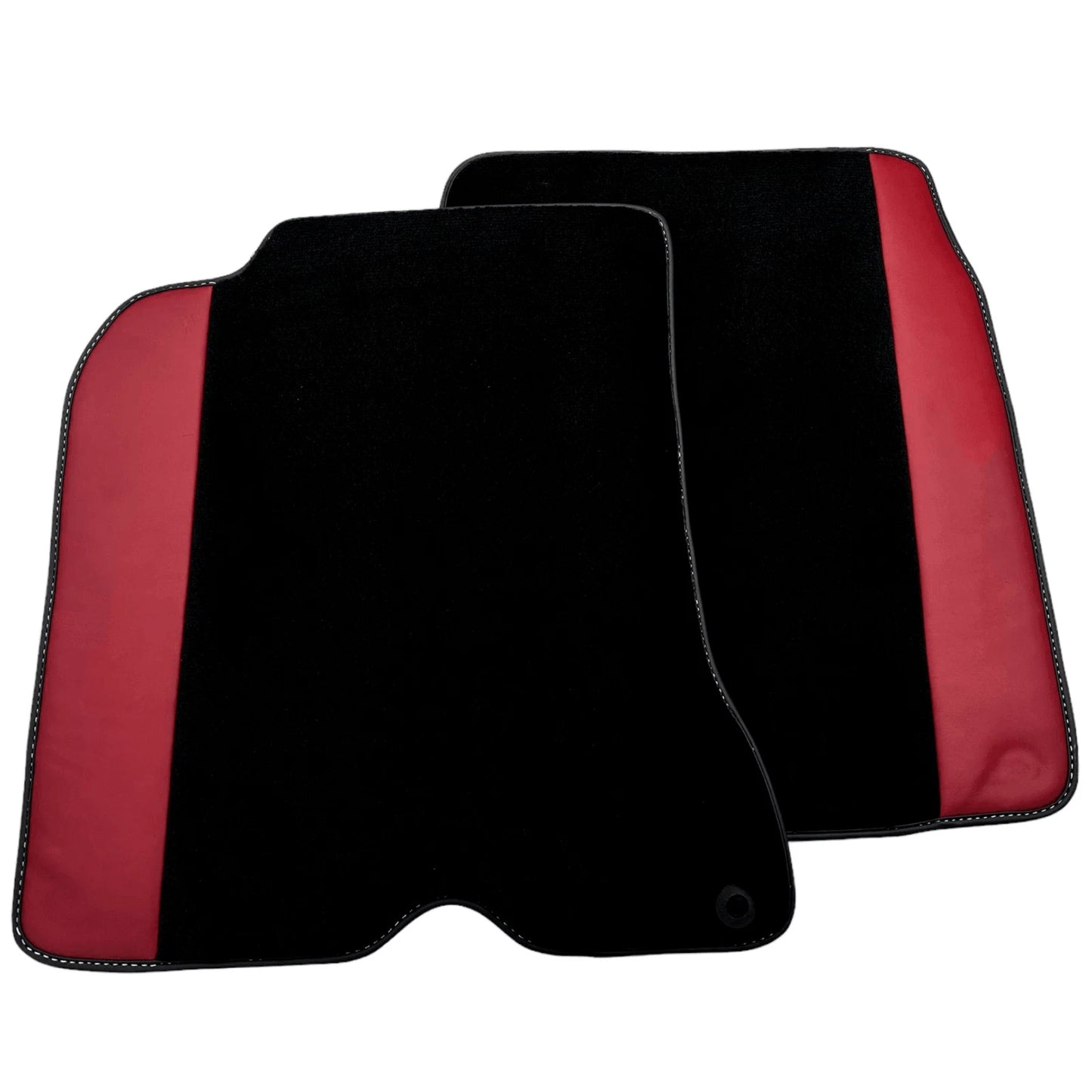 Black Floor Mats for Ferrari California T (2015-2019) - Bordeaux Nappa Leather