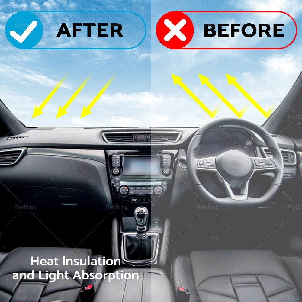 Non-Slip Dash Mat for Nissan Qashqai J11 Dashboard Cover (2014-2022)