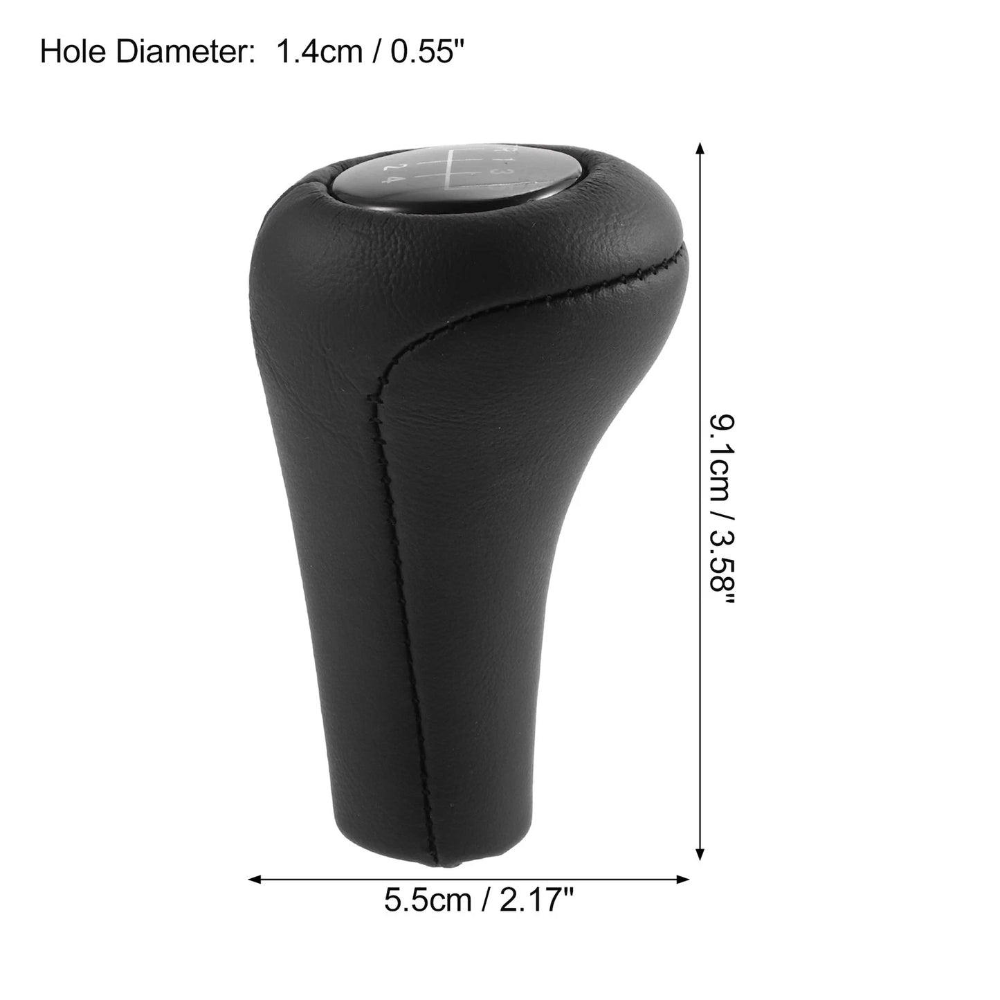 5 Speed Manual Gear Shift Knob Transmission for BMW Faux Leather Black
