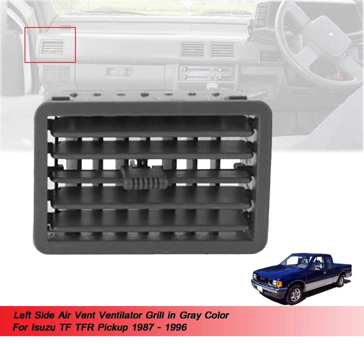 Left Side Air Vent Trim for Holden Rodeo (1988-1996)