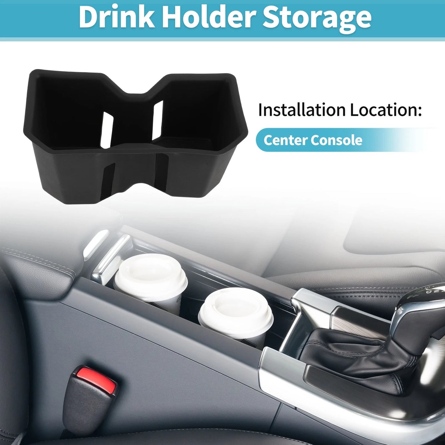 Center Console Cup Holder Organizer 1 pc for Toyota Tundra (2022–2026)