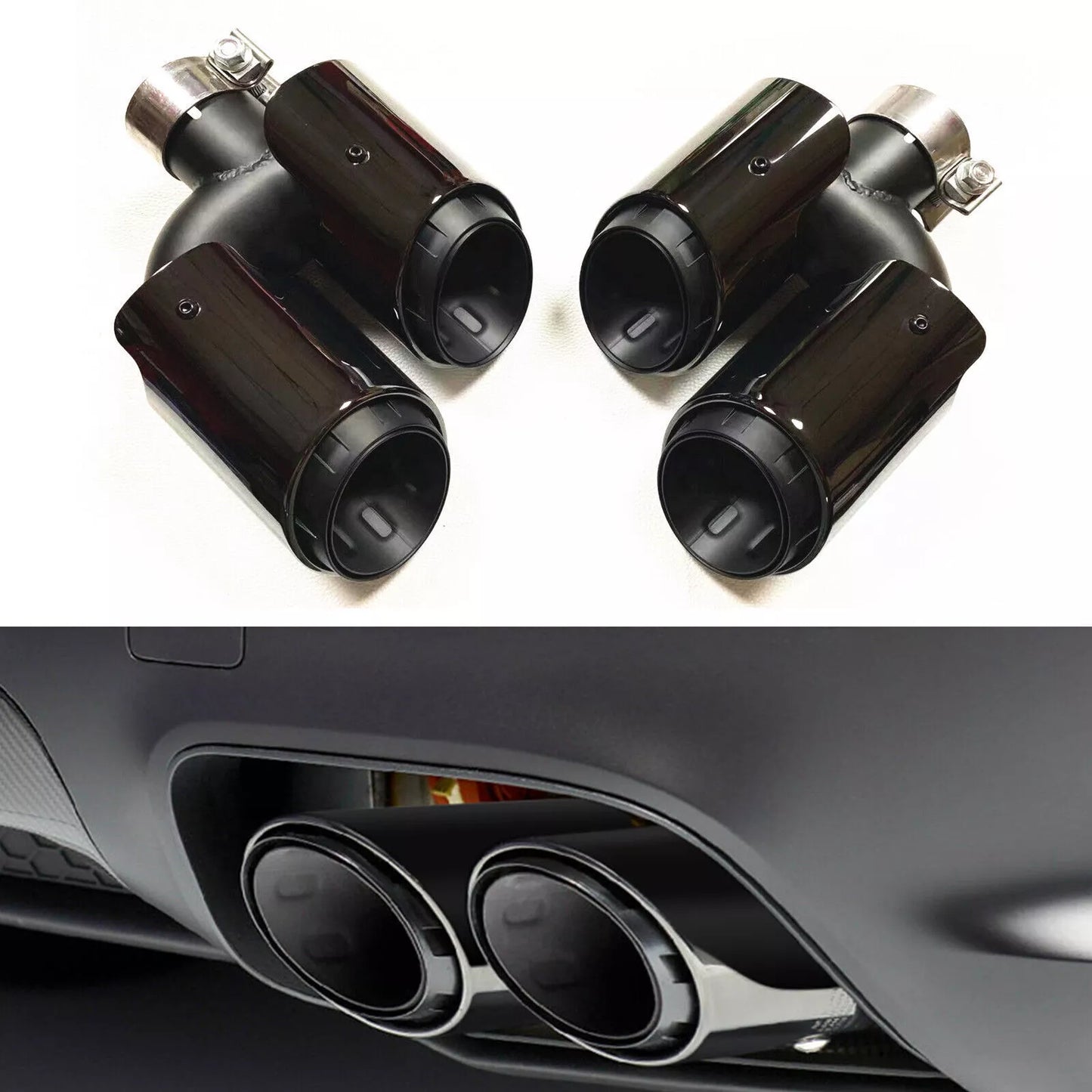 Rear Bumper Exhaust Muffler Pipe for Porsche Macan 2.0T (2014-2018)