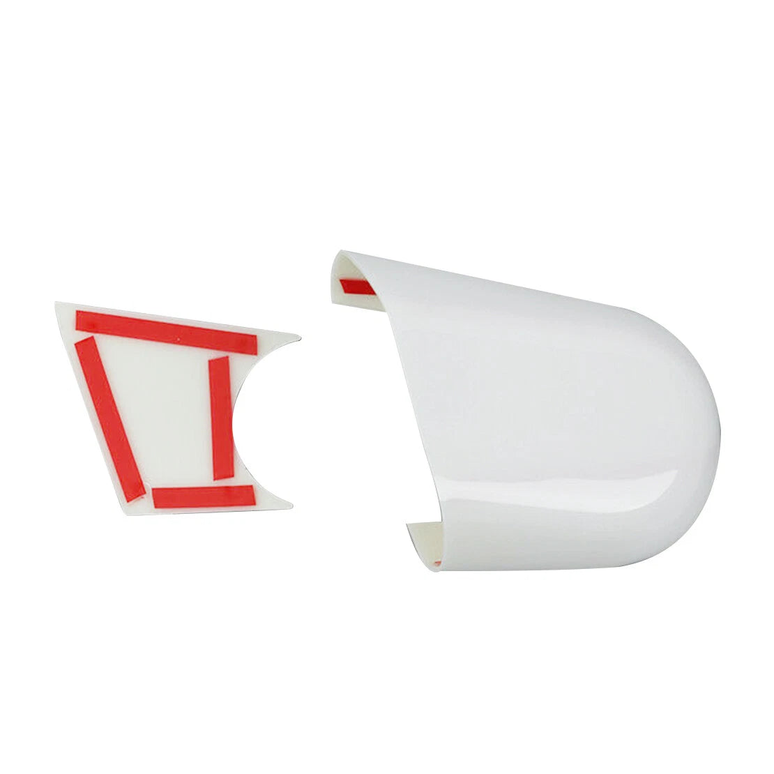 White Side Mirror Base Trim Cover for Jeep Wrangler JL Gladiator JT (18-22)