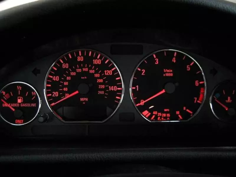 Gauge Rings for BMW E36 Z3 M3 (1996-2002) - Chrome 2 x Dashboard Dials