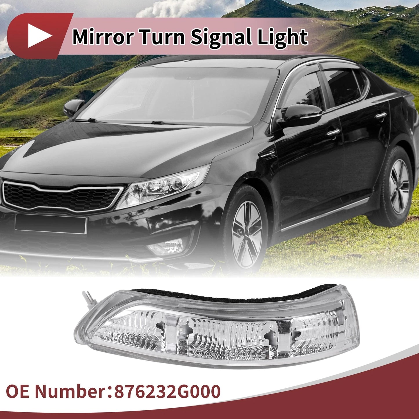 Front Right LED Turn Signal Light for Kia Optima (2009-2010)
