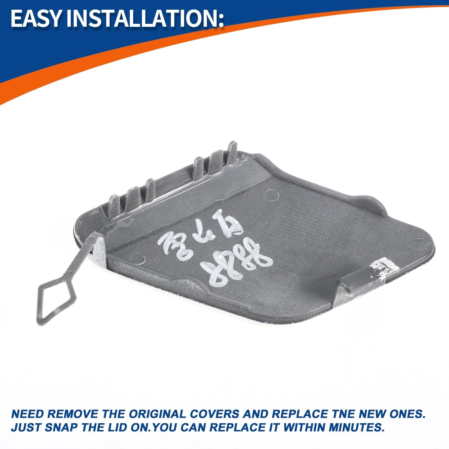 Rear Tow Hook Cover for BMW 1 Series F20 (2011-2019) - Pure White