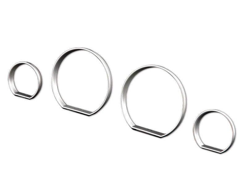 Dashboard Gauge Rings Silver for BMW 3 Series E46 M3 ZHP (1998-2005)