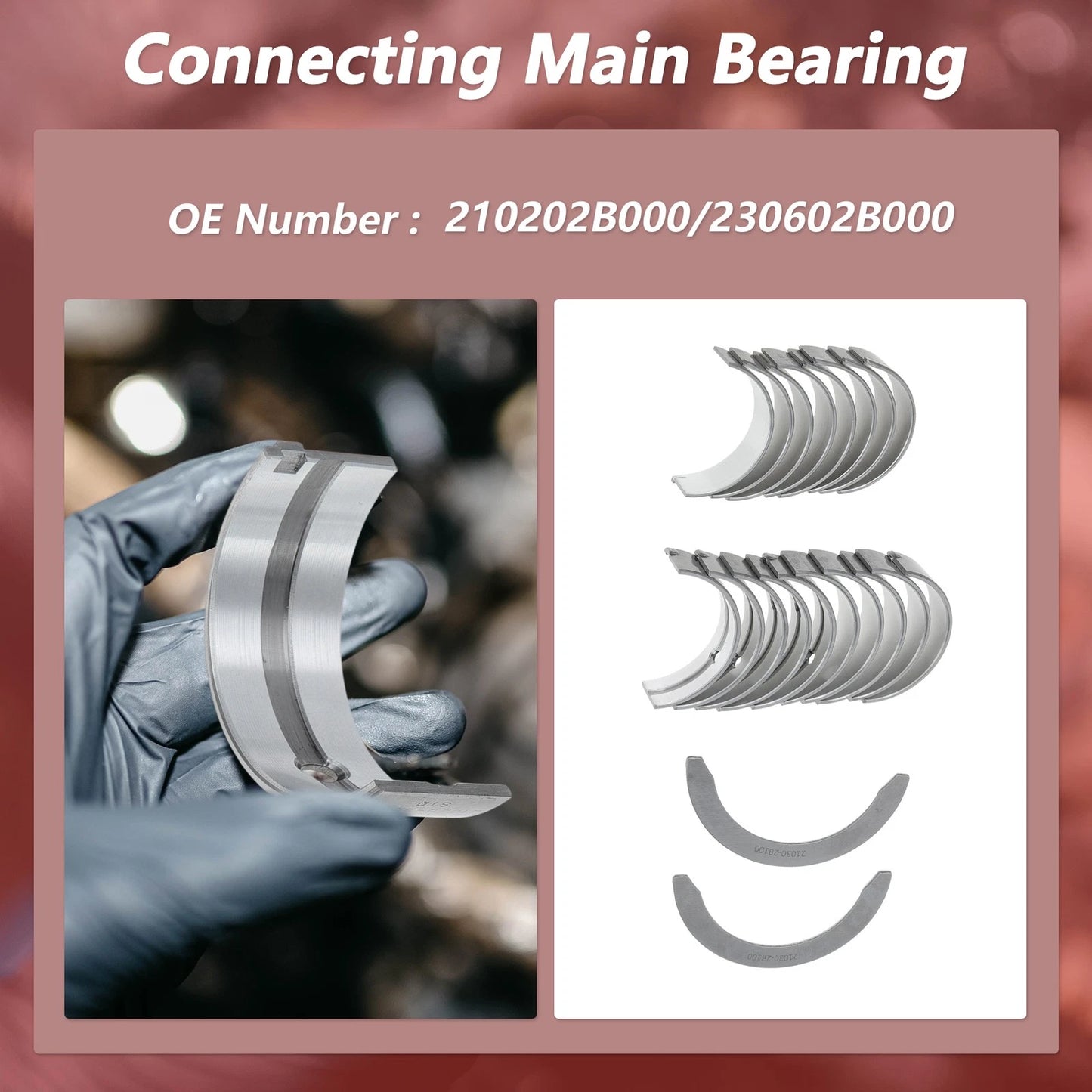 Main Bearing & Connecting Rod Bearing Kit for Hyundai Accent (2000-2005)