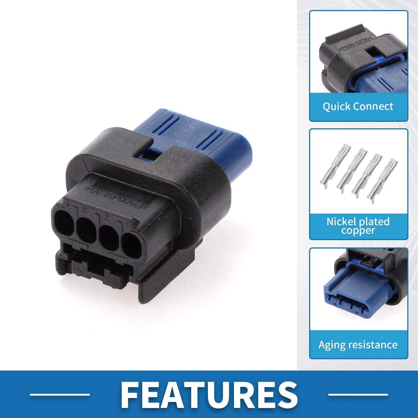 Intake Air Temperature Sensor Connector Plug for Ford (2015-2023)