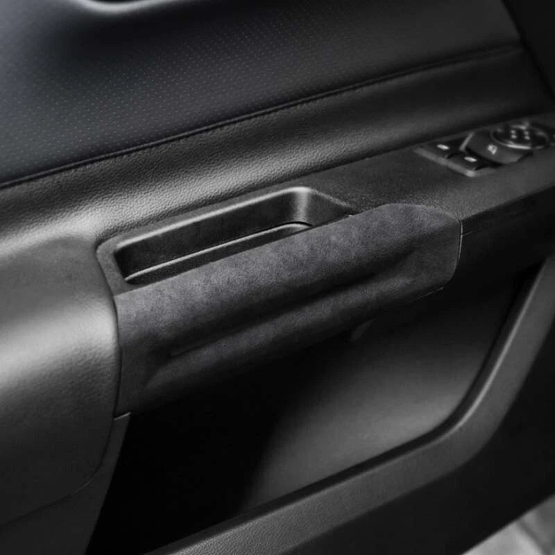 Real Leather Interior Door Handle Cover Trim Fit for Ford Mustang 2015-2021