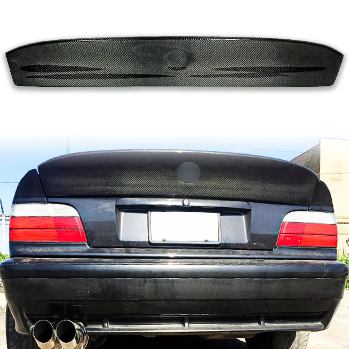CSL Type Carbon Fiber Boot Spoiler for BMW 3 Series E36 (1990-1999)