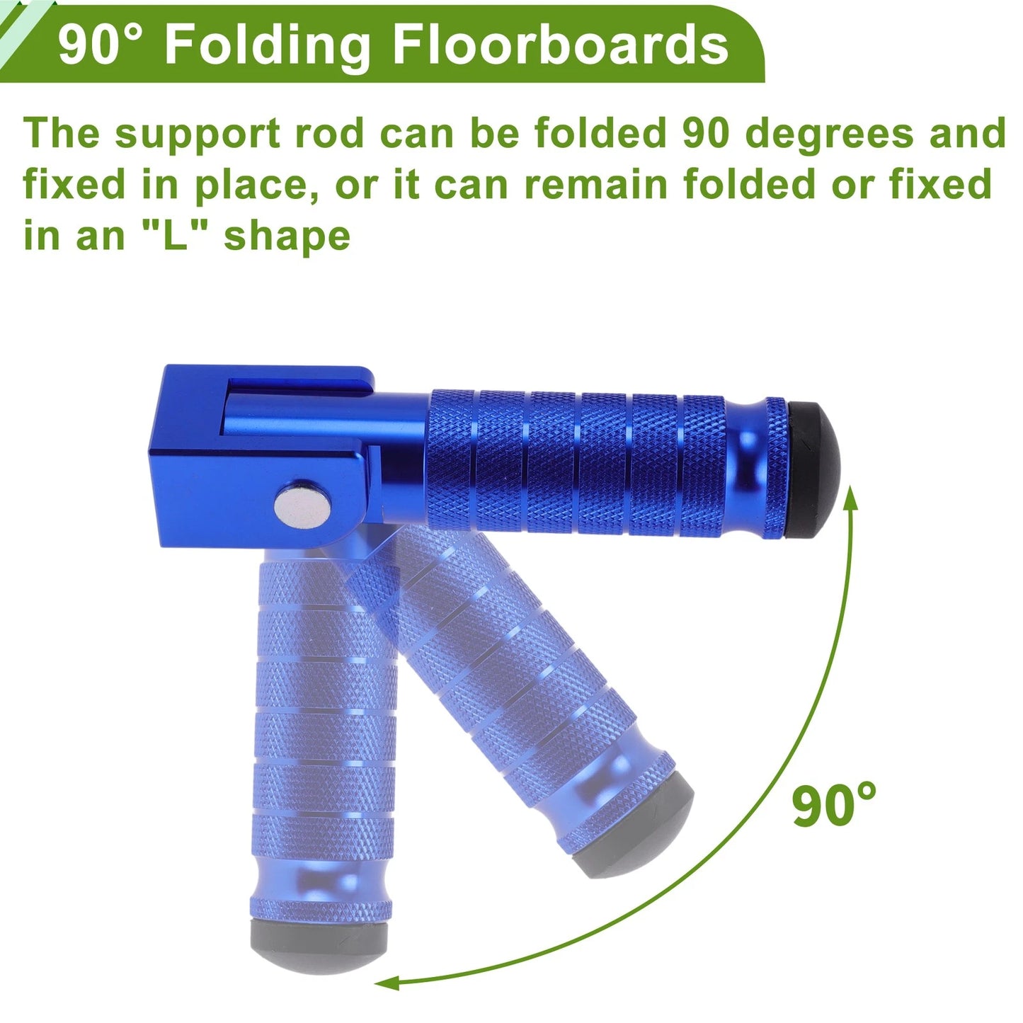 Blue Motorcycle Foot Pegs for Honda, Suzuki, Yamaha