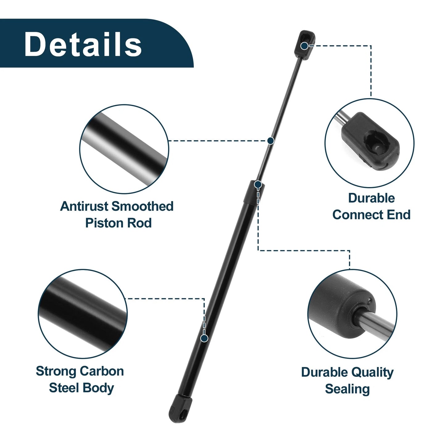 Rear Window Lift Supports for Jeep Commander (2006-2010)