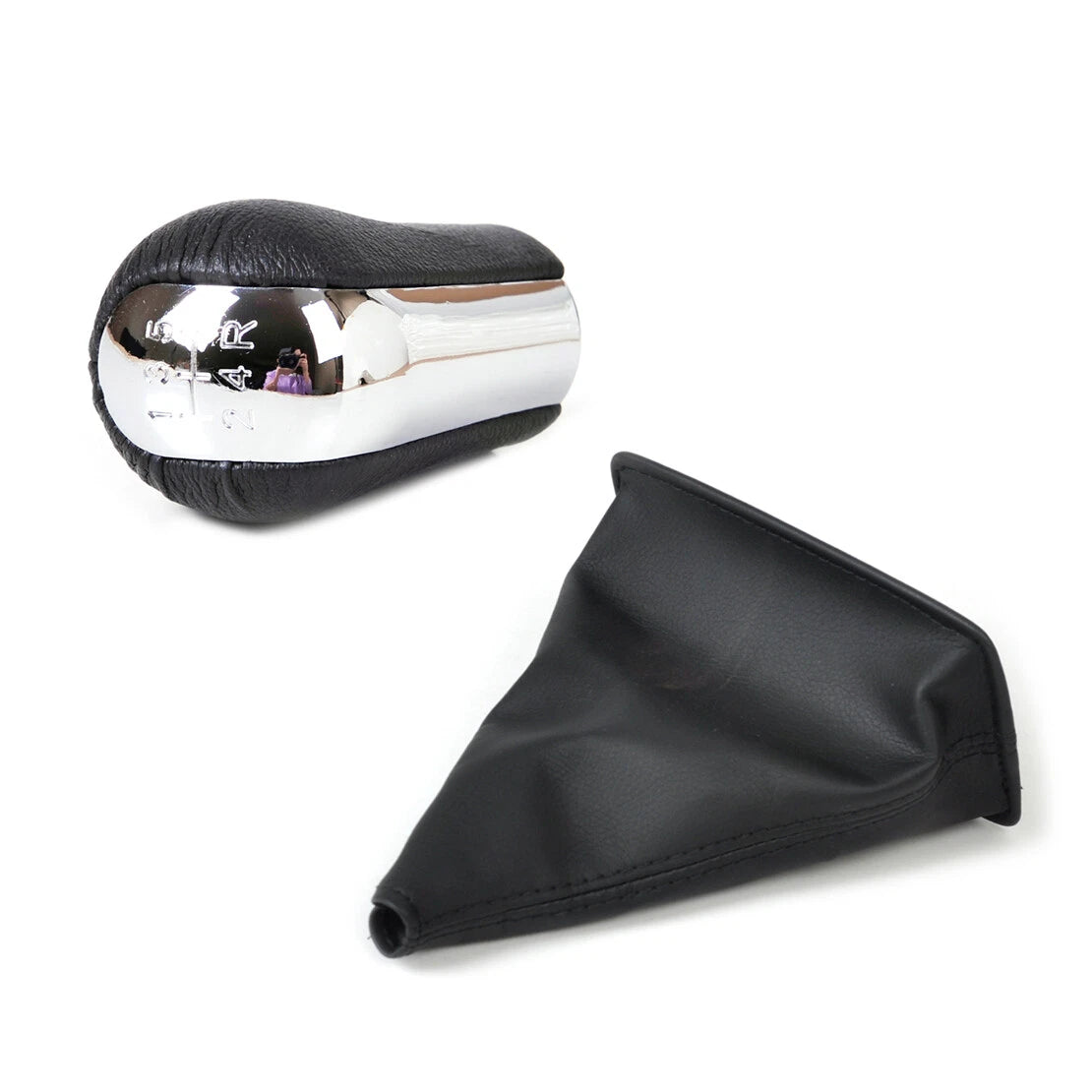 5 Speed Gear Stick Shift Knob with Leather Boot for Toyota Corolla (2003-2008)