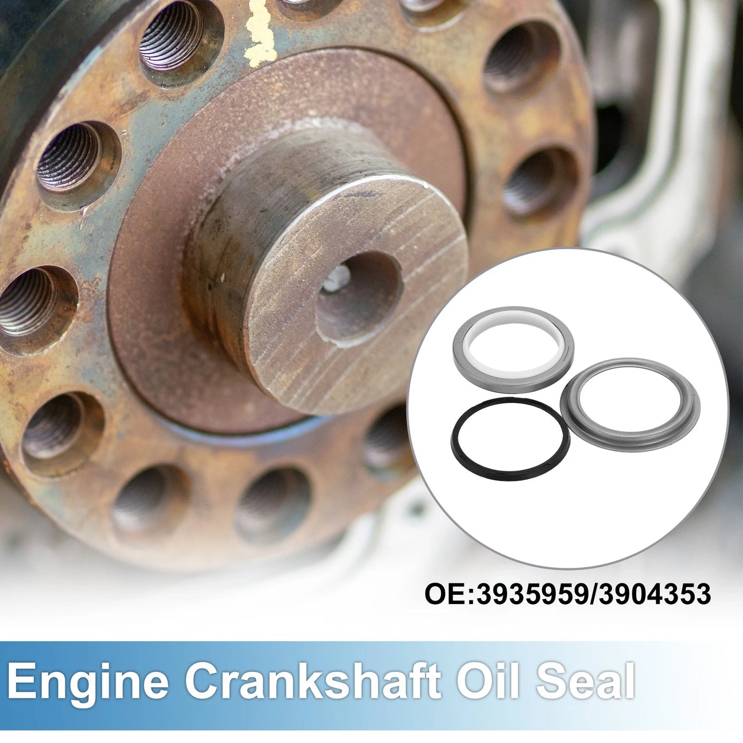 Front Crankshaft Oil Seal with Installer Tool Kit for Dodge 6B 4B Engine