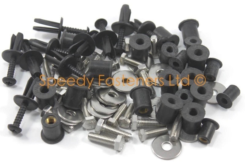 10x Caoutchouc Prisonnier Écrous & Inox M5 for Lotus Elise Exige Europa