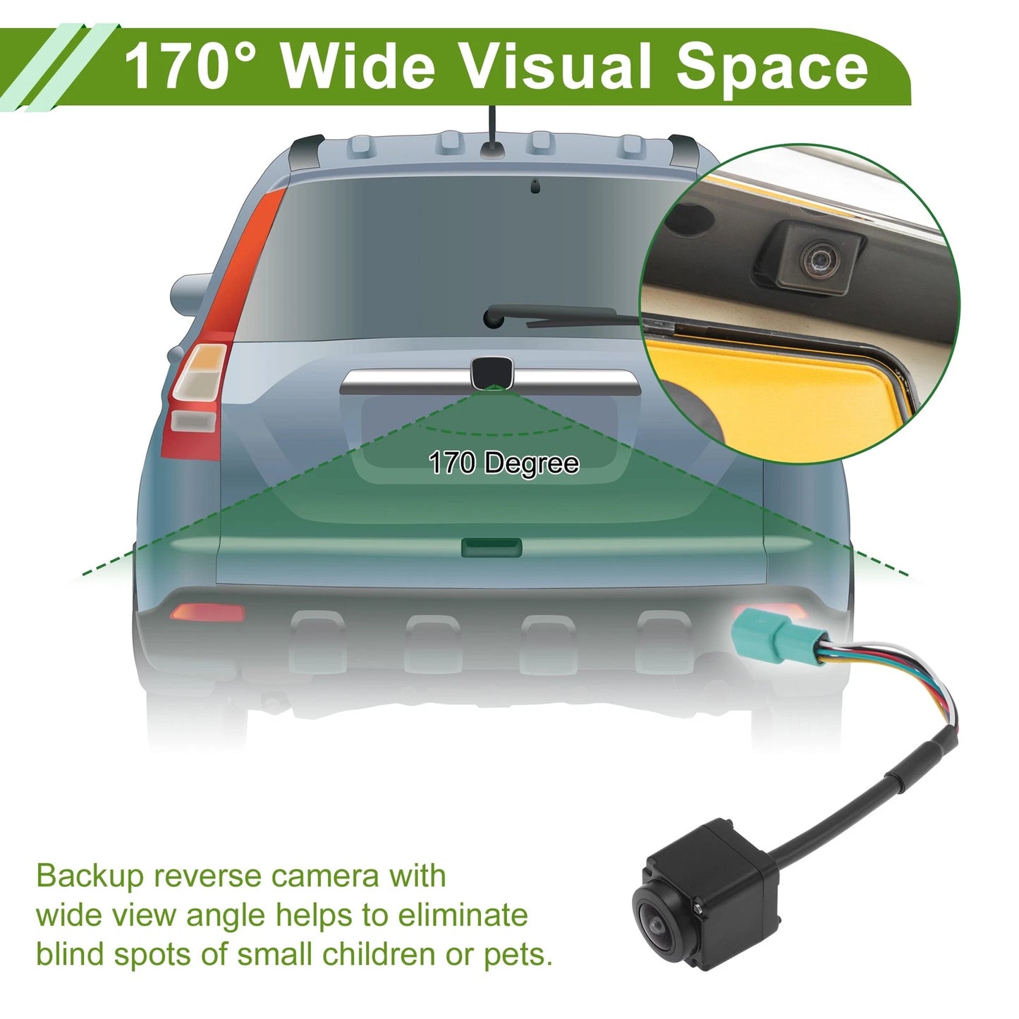 Car Camera Rear View Backup Reverse Camera for Toyota Land Cruiser (2017-2021)