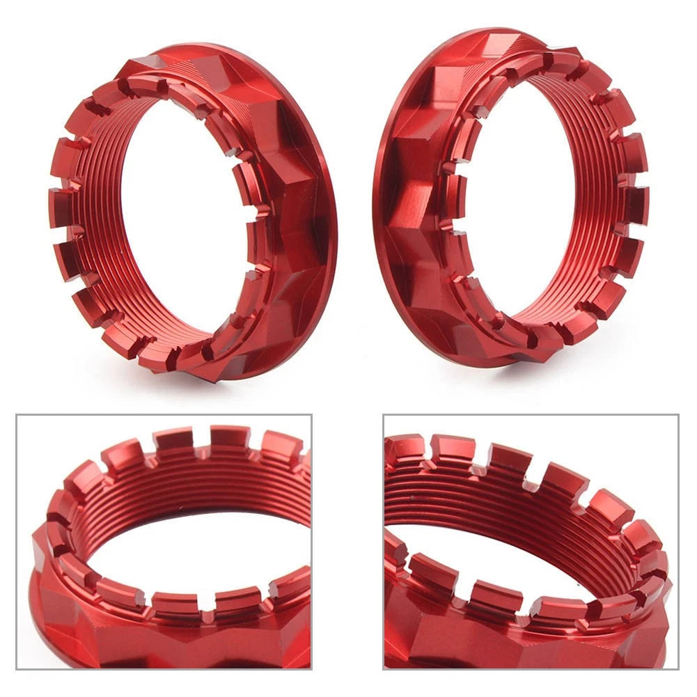 Rear Wheel Axle Nut 2 x Red for Ducati V4 1098 1198 1199 1299 Diavel