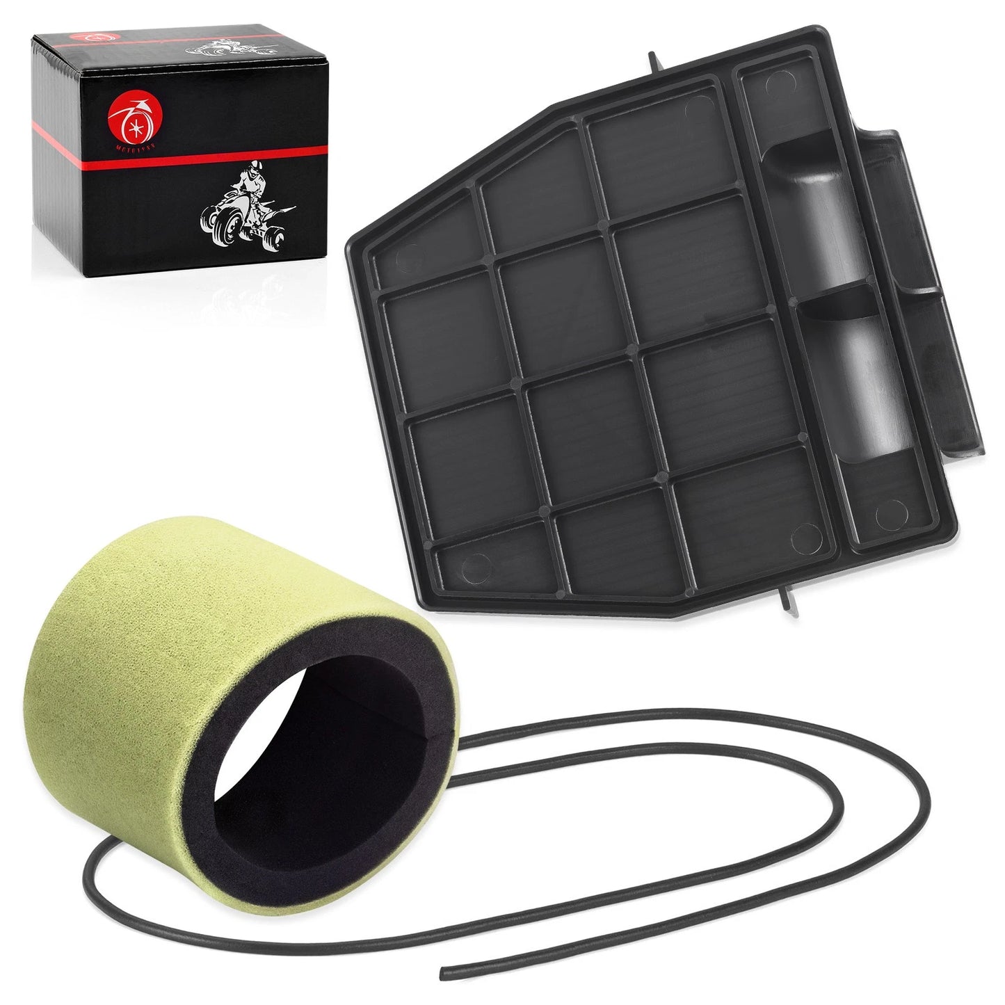 Air Box Cover Lid w/ Air Filter for Kawasaki Bayou KLF220A 88-02 / KLF250A 03-11