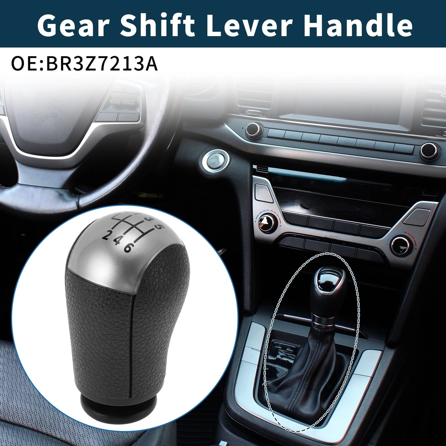 Manual Transmission Gear Shift Knob for Ford Mustang (2015-2023)