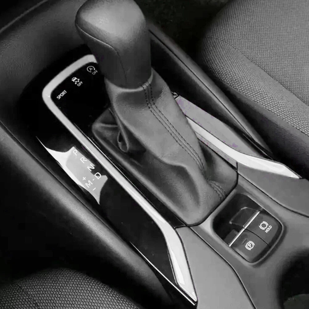Silver Gear Shift Panel Cover Trim for Toyota Corolla (2019-2023)